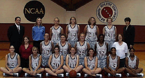 The Guilford women´s basketball team. (Courtesy of www.guilford.edu)