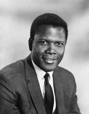 Portrait of young Sidney Poitier (www.corbis.com)