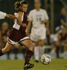Senior Kimberly Mullen during Guilford´s game against UNC Chapel Hill in 2002 ()
