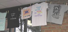 Some of the shirts on display in Founders ()