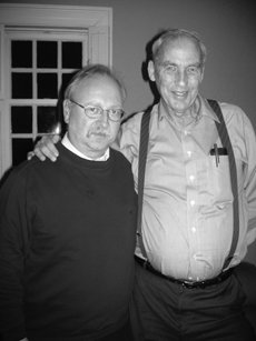 German professor Leo Brux and American friend Richard Jennings ()