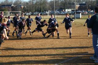 Guilfords womens rugby versus Duke ()