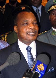 Denis Sassou-Nguessou, the named chairman of the African Union (Peopledaily.com)