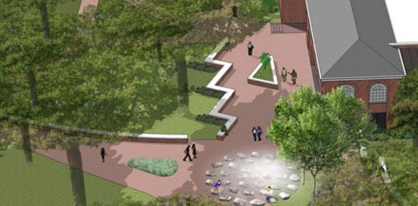 Administration makes plans to build fountain, plaza