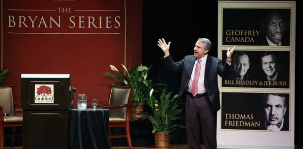 Thomas Friedman closes Bryan Series with controversial speech