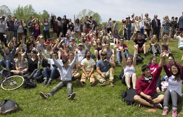 Dean of Students plunges into lake for 2013 seniors