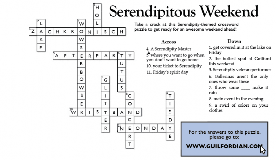 Serendipity crossword solutions