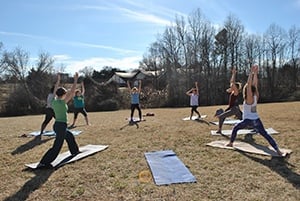 Yoga provides an escape from stress, anxiety