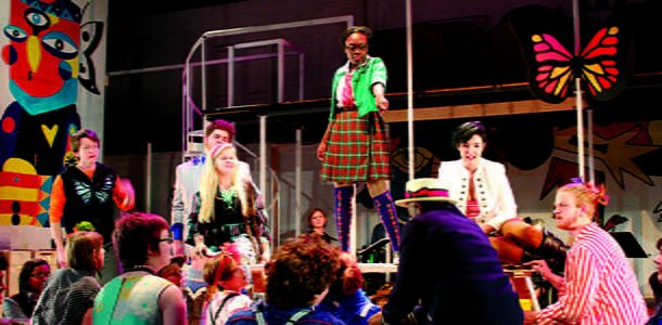 After just three weeks of practice, students put on a uniquely Guilford version of "Godspell" to audiences in Sternberger Auditorium
