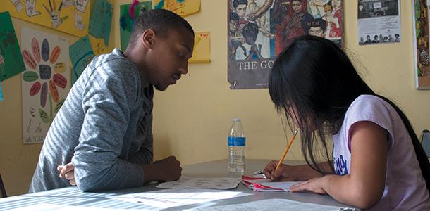 Sophomore Isaac Miller spends his free time tutoring at Glen Haven