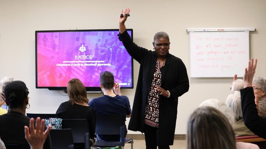 Associate Dean, Barbara Lawrence speaks on education in prisons