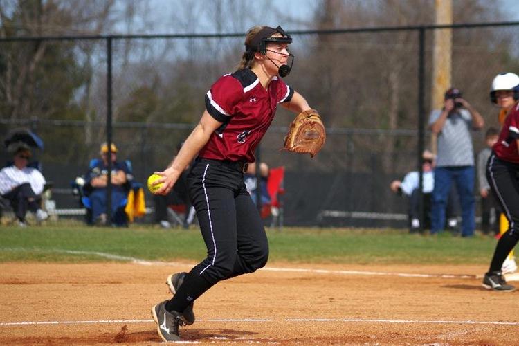 Guilford+Colleges+Courtney+Lackey+threw+a+complete-game+shutout+in+game+one+while+Makayla+Carver+threw+a+complete-game+in+the+nightcap+as+the+Quakers+claimed+a+Wednesday+afternoon+sweep+of+North+Carolina+Wesleyan+College.+Guilford+took+game+one%2C+2-0%2C+and+claimed+the+nightcap%2C+6-2.