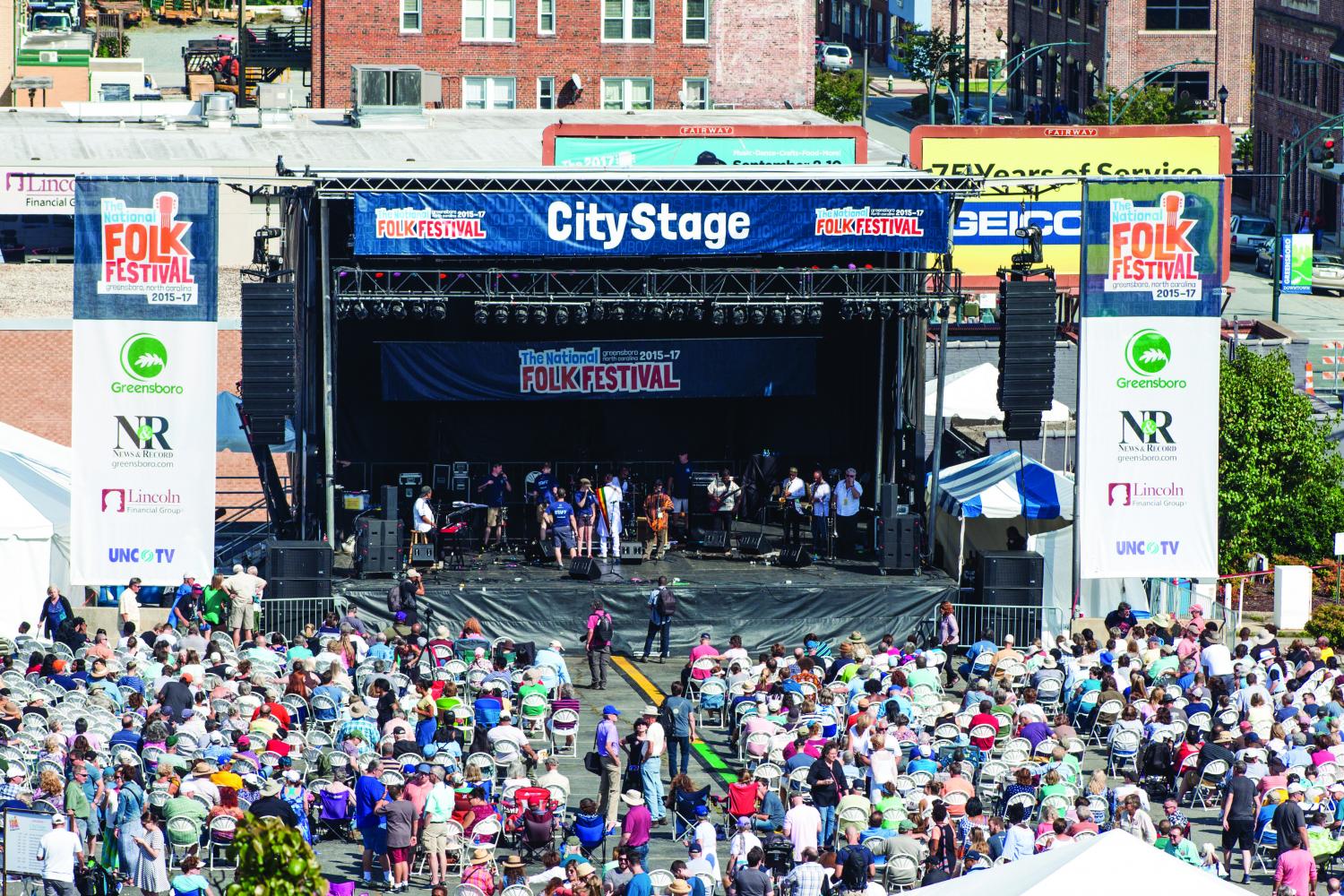 The National Folk Festival featured six different stages throughout downtown Greensboro featuring musical pieces, dance performances and folklife demonstrations. This is the last year the city of Greensboro will be hosting the free festival which took place from Friday, Sept. 8 to Sunday Sept. 10 2017.//Photo by Fernando Jimenez/The Guilfordian
