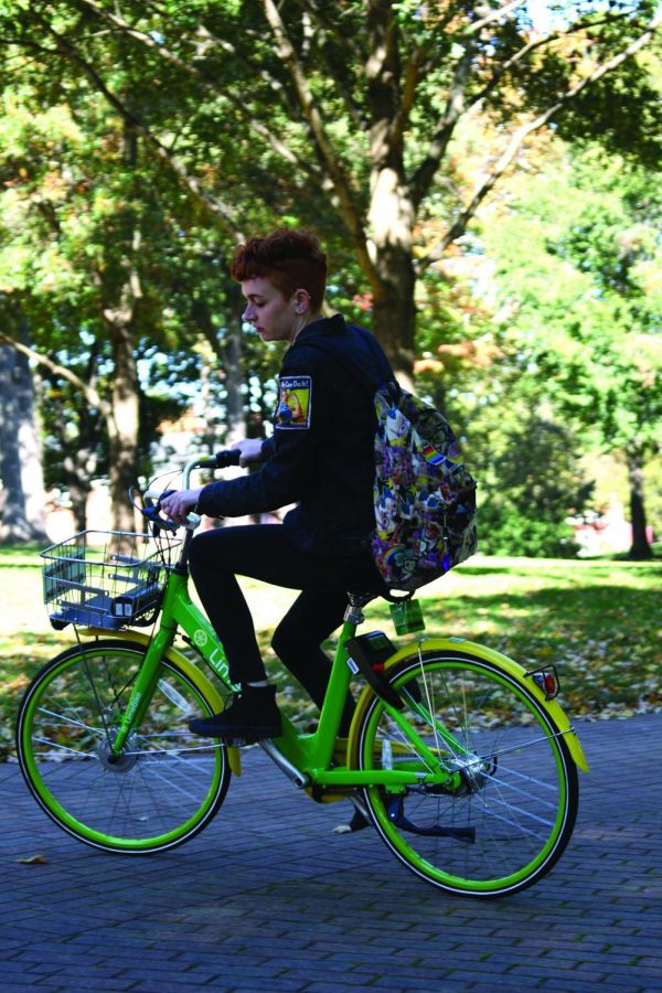 LimeBikes come to Guilford College campus