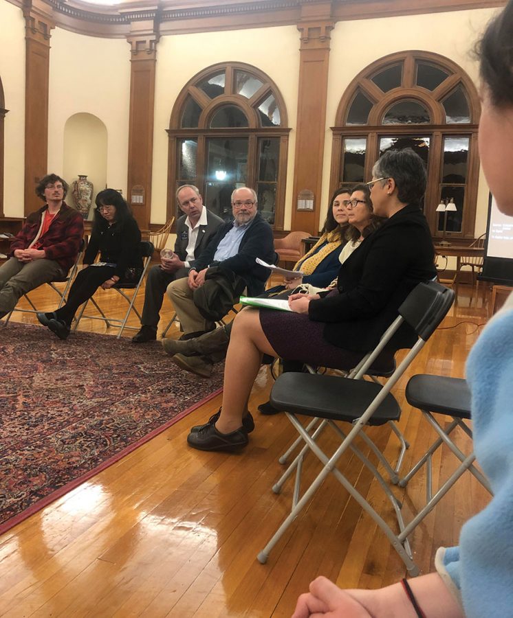 Guilford community members gathered on Thursday, Jan. 31, 2018 to discuss combating food insecurity.//Photo by DaeQuan Fitzgerald/The Guilfordian