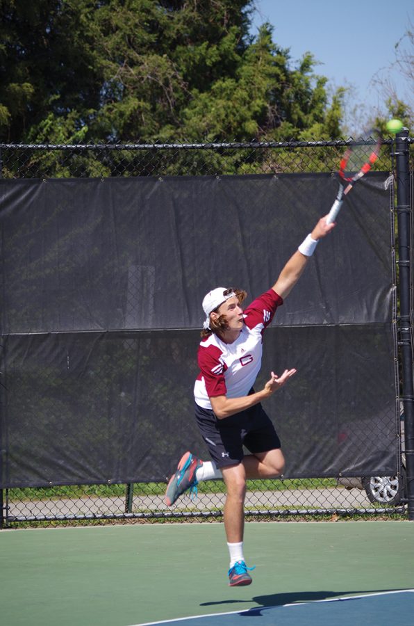 Guilford College mens tennis Tate Godwin