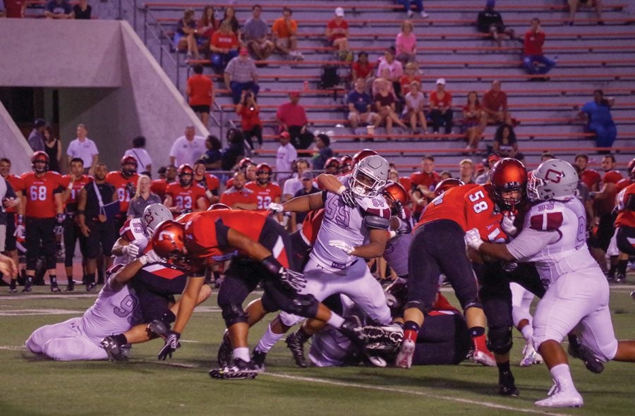 Guilford College Football Davidson College Record night