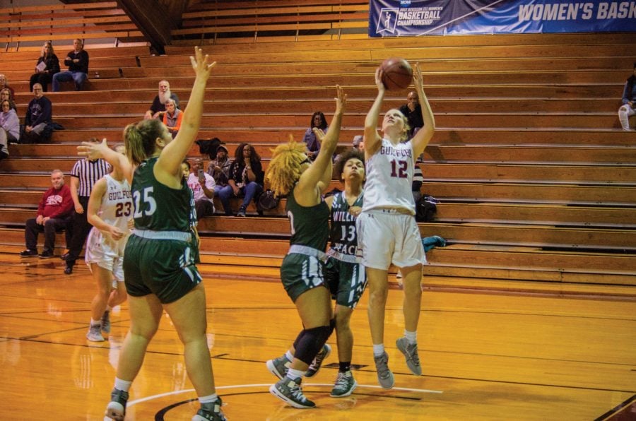 Guilford+College+Womens+Basketball+ODAC+Regular+Season+Champions+Young+Team+Lindsay+Gauldin