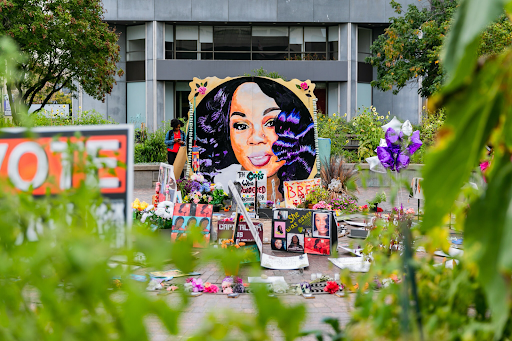 In Louisville, KY, where Taylor was murdered, a memorial to her is erected at Jefferson Square Park.