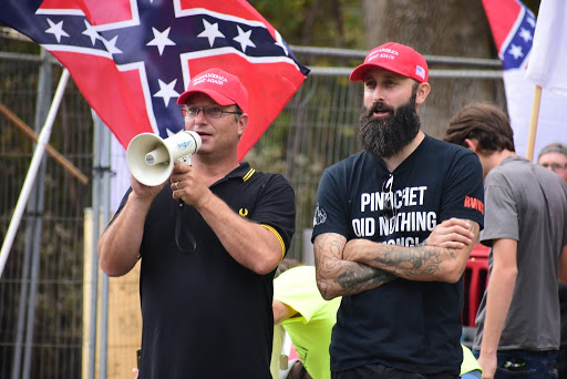 Proud Boys in Pittsboro (2019 Oct) by Anthony Crider is licensed under CC BY 2.0
