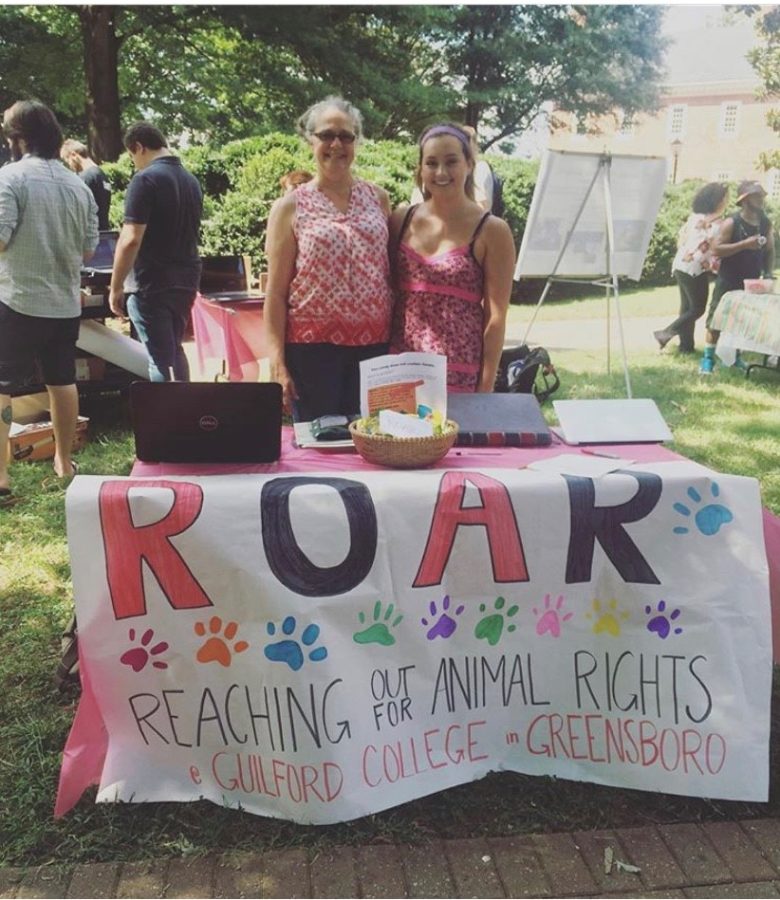  Amy Loomis and Regina Gardner are founders of Reaching Out for Animal Rights (ROAR), a Guilford club that supports Guilford County Animal Services in taking care of animals. 
