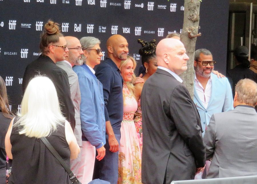 The cast of Wendell and Wild, pictured here at the movies premiere, features stars like Jordan Peele and Keegan-Michael Key.