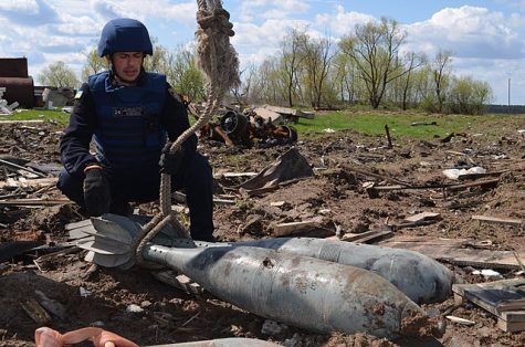 Explosive ordnance disposal in Ukraine, whose war with Russia was at the forefront of everyones minds throughout 2022. 
