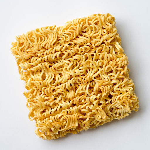 The noodle block of a Mama instant noodles, standard size. Ramen is one of the most popular foods for college students living in dorms or on a low budget. Commons: CreditLine