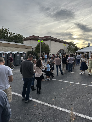 The line for food at Greensboros Greek Festival stretched from the fellowship hall of the church that hosted the event to the parking lot, and eventually circled the field where the festival was held. 
