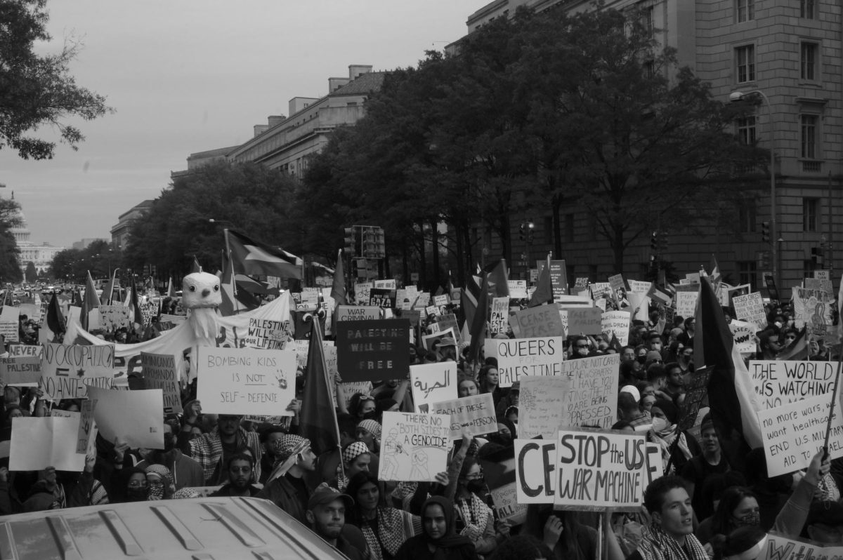 Guilford Students were among the crowd of over 100,000 that marched down Pennsylvania Avenue.
